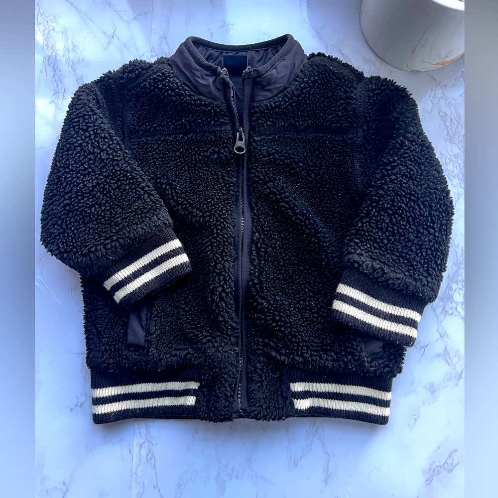 Baby Sherpa Bomber Jacket - Size 18-24 Months